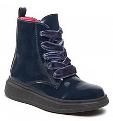 Kozaki Garvalin granatowe dziecięce 221550-B M Azul Marino