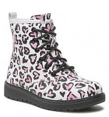 Kozaki Skechers białe dziecięce 