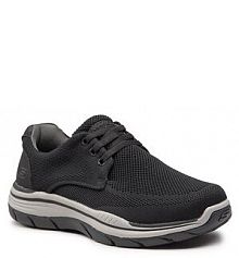 Półbuty sznurowane Skechers czarne męskie Marino 204468/BLK Black