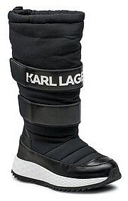 Śniegowce KARL LAGERFELD czarne dziecięce Z19083 M Black 09B