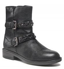 Botki Geox czarne damskie 