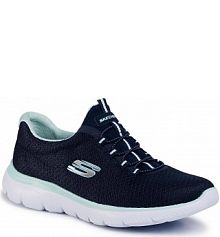 Półbuty wsuwane Skechers granatowe damskie 