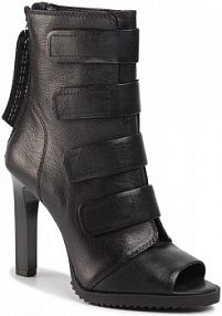 Botki na szpilce DKNY czarne Blake K3901396 Black