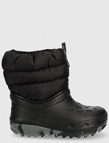 Śniegowce Crocs  czarne dziecięce 207683..CLASSIC.NEO.PUFF.BOOT.T