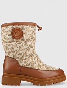 Botki Lauren Ralph Lauren  brązowe damskie 802882382002.250