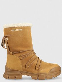 Śniegowce Love Moschino  beżowe damskie JA15904H0FIP220A