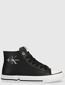 Trampki wysokie Calvin Klein Jeans  czarne dziecięce  V3X9.80362.35.38