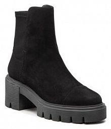 Botki na słupku Stuart Weitzman czarne 