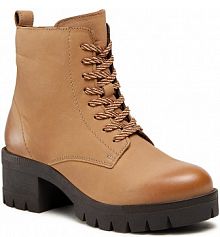 Botki na szpilce Lasocki brązowe 