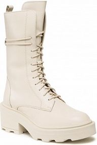 Botki na słupku Gino Rossi beżowe 