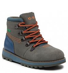 Trzewiki Kickers khaki dziecięce Kicknature 878760-10 S /Orange 202