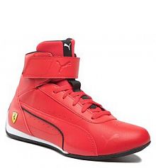 Botki Puma czerwone męskie Ferrari Neo Cat Mid 307195 02 Rosso Corsa/Rosso Corsa