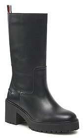 Kozaki na obcasie Tommy Hilfiger czarne 