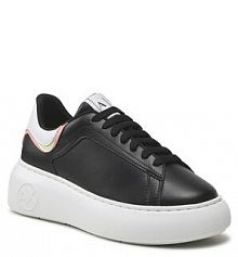 Półbuty na koturnie Armani Exchange czarne XDX108 XV585 00002 Black