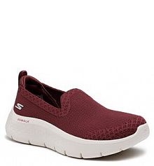 Półbuty wsuwane Skechers fioletowe damskie Go Walk Flex 124957/BURG Burgundy