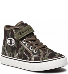 Trzewiki Champion zielone dziecięce Skin Mid B Ps S32283-CHA-GS521 Myg Camo