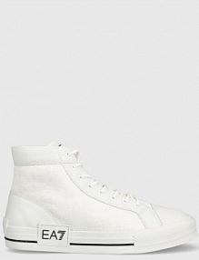 Trampki wysokie EA7 Emporio Armani  białe męskie X8Z037.XK294.D611