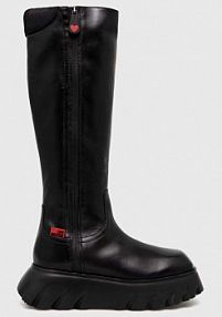 Kozaki Love Moschino  czarne damskie JA26146G0FIA700A