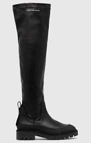 Kozaki Calvin Klein Jeans  czarne damskie YW0YW00737.BDS