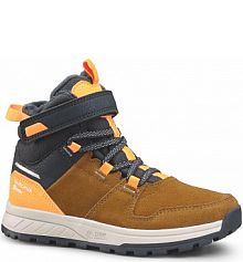 Buty turystyczne dla dzieci Quechua SH500 Warm zapinane na rzep wodoodporne dziecięce