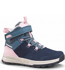 Buty turystyczne dla dzieci Quechua SH500 Warm zapinane na rzep wodoodporne dziecięce