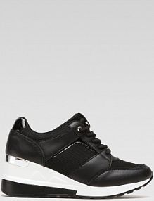 Półbuty sznurowane Clara Barson czarne damskie WS2229-23