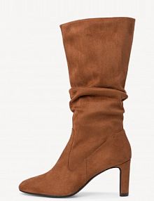 Botki na szpilce Tamaris brązowe