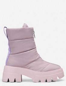 Wyściełane kozaki na zimę Marc O'Polo fioletowe damskie