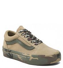 Buty na rzepy Vans beżowe dziecięce 