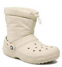 Botki Crocs beżowe damskie 