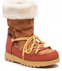 Kozaki Kickers brązowe dziecięce Kickneosnow Kid 911531-30 S Camel Rouille 114