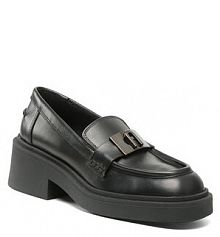 Półbuty na obcasie Furla czarne damskie 