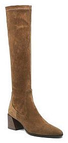 Kozaki na obcasie Furla brązowe Block YF66FBK-BX1313-03B00-4-401-20-IT Cognac h