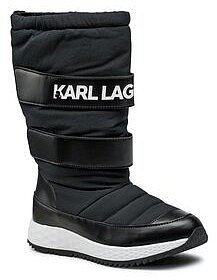 Śniegowce KARL LAGERFELD czarne dziecięce Z19083 S Black 09B