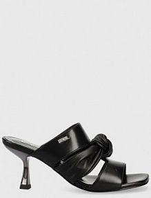 Klapki na szpilce Karl Lagerfeld  czarne KL30126.000