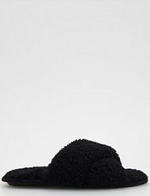 Miękkie kapcie Reserved czarne damskie 7974O-99X