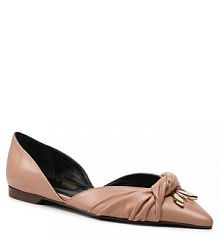 Baleriny Patrizia Pepe beżowe damskie 