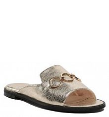 Klapki Baldowski złote damskie 