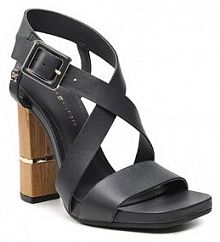 Sandały na słupku Tommy Hilfiger granatowe 