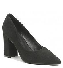 Półbuty na obcasie Jenny Fairy czarne damskie 