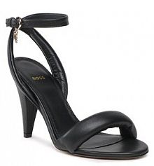 Sandały na słupku Boss czarne 