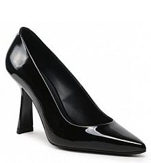 Półbuty na obcasie Hugo czarne damskie Alexis Pump 90 50487934 10233188 01 Black 001