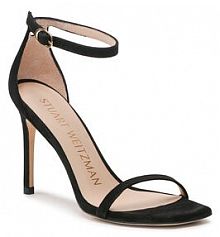 Sandały na szpilce Stuart Weitzman czarne 