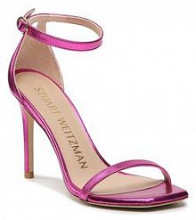 Sandały na szpilce Stuart Weitzman różowe 