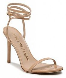 Sandały na szpilce Stuart Weitzman beżowe 