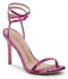 Sandały na szpilce Stuart Weitzman różowe 