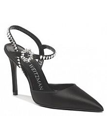Sandały na szpilce Stuart Weitzman czarne 
