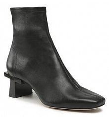 Botki na słupku Tory Burch czarne Block T Heel Ankle Boot 139688 Perfect Black 006