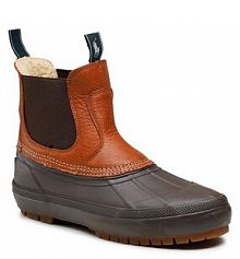 Sztyblety Polo Ralph Lauren brązowe męskie Claus Chelsea 812878102001 Polo Tan/Dark Brown