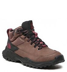 Buty trekkingowe wysokie The North Face brązowe damskie 